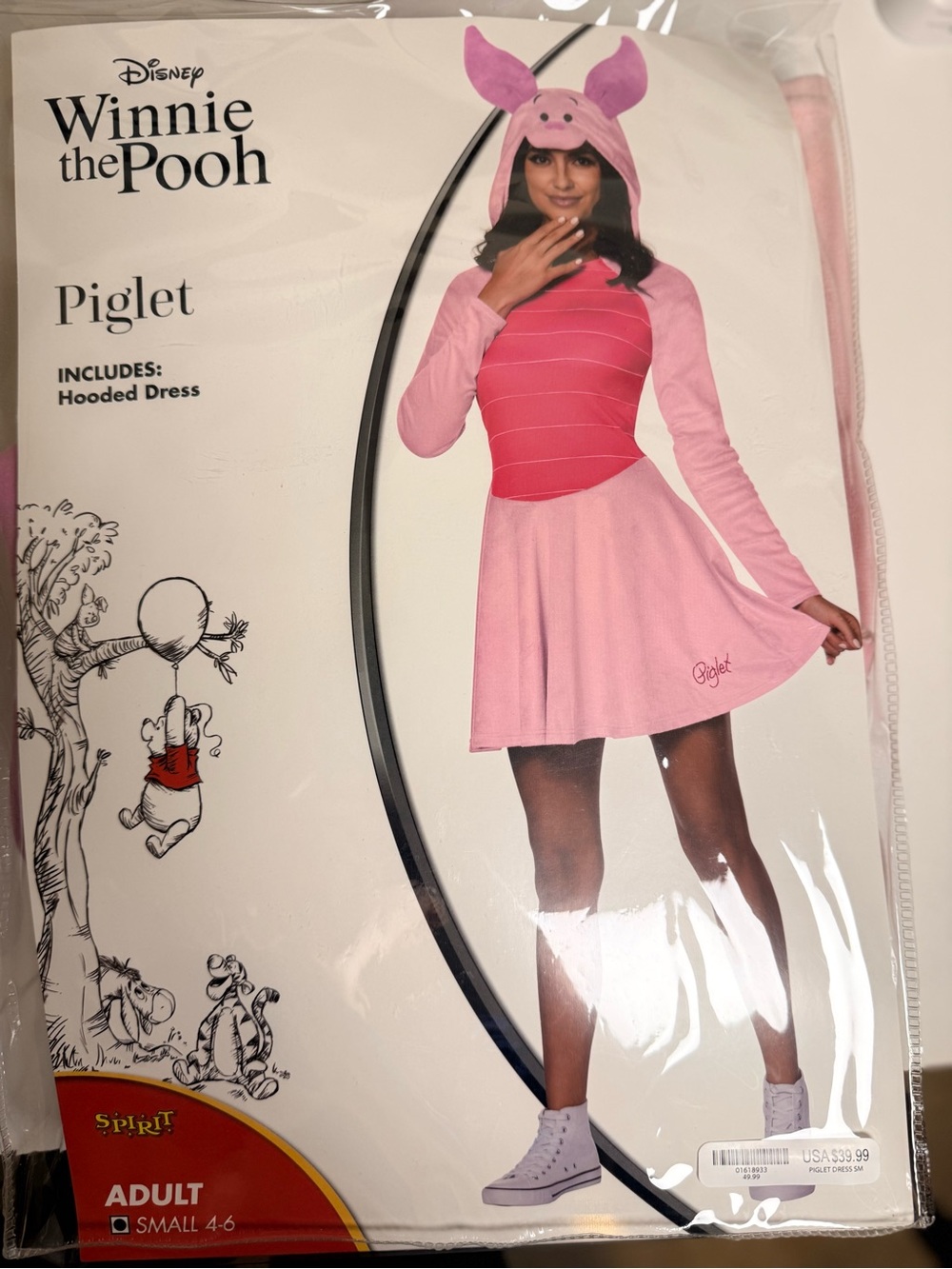 Women’s Piglet costume in size small